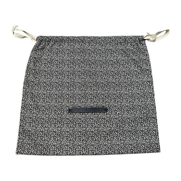 Loeffler Randall Black Spotted Drawstring Dust Bag Pouch (About 13.5" x 14.5") - Picture 1 of 7